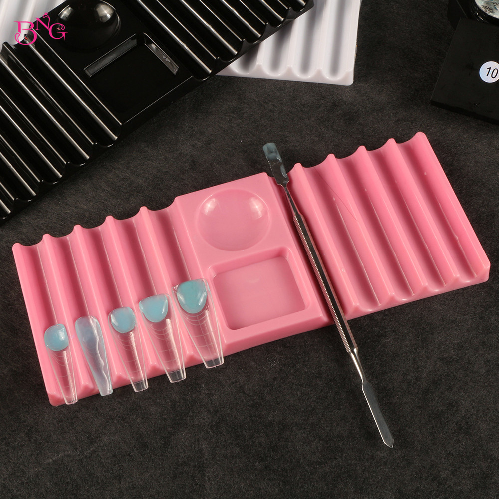 Nail Art Ombre - Support double en plastique BNG pour