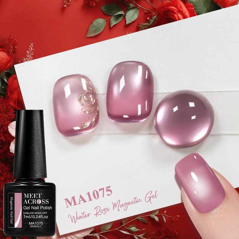 Rose hiver Rose chat Gel magné - Nail Art Valentines Day avis et prix