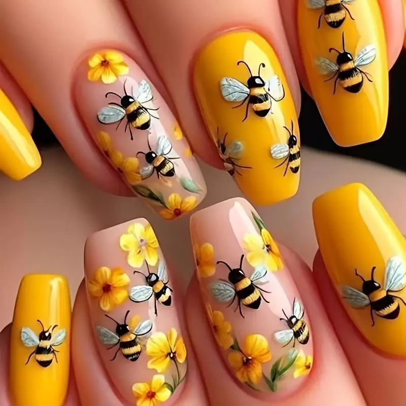24 pièces/ensemble faux ongles - Nail Art Press On avis et prix