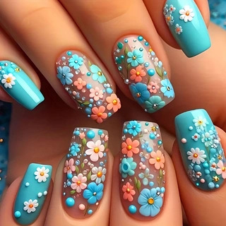 24 pièces/ensemble faux ongles - Nail Art Press On avis et prix
