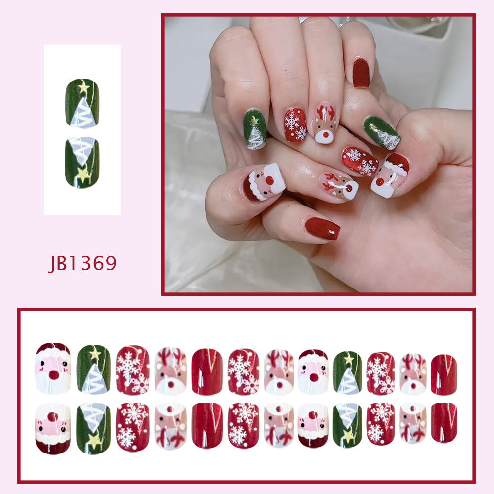 Ongles à presser de Noël, moti - Nail Art Press On avis et prix