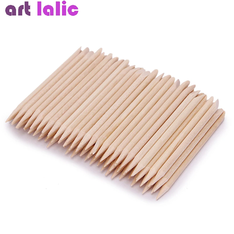 100 bâtonnets en bois d'orange - Nail Art Orange avis et prix