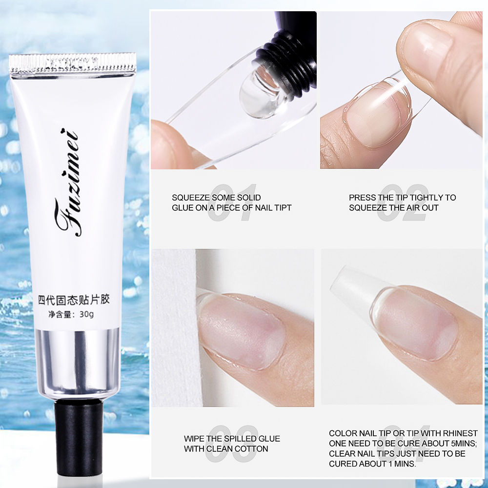Faux ongles en gel doux solide - Nail Art Ombre avis et prix