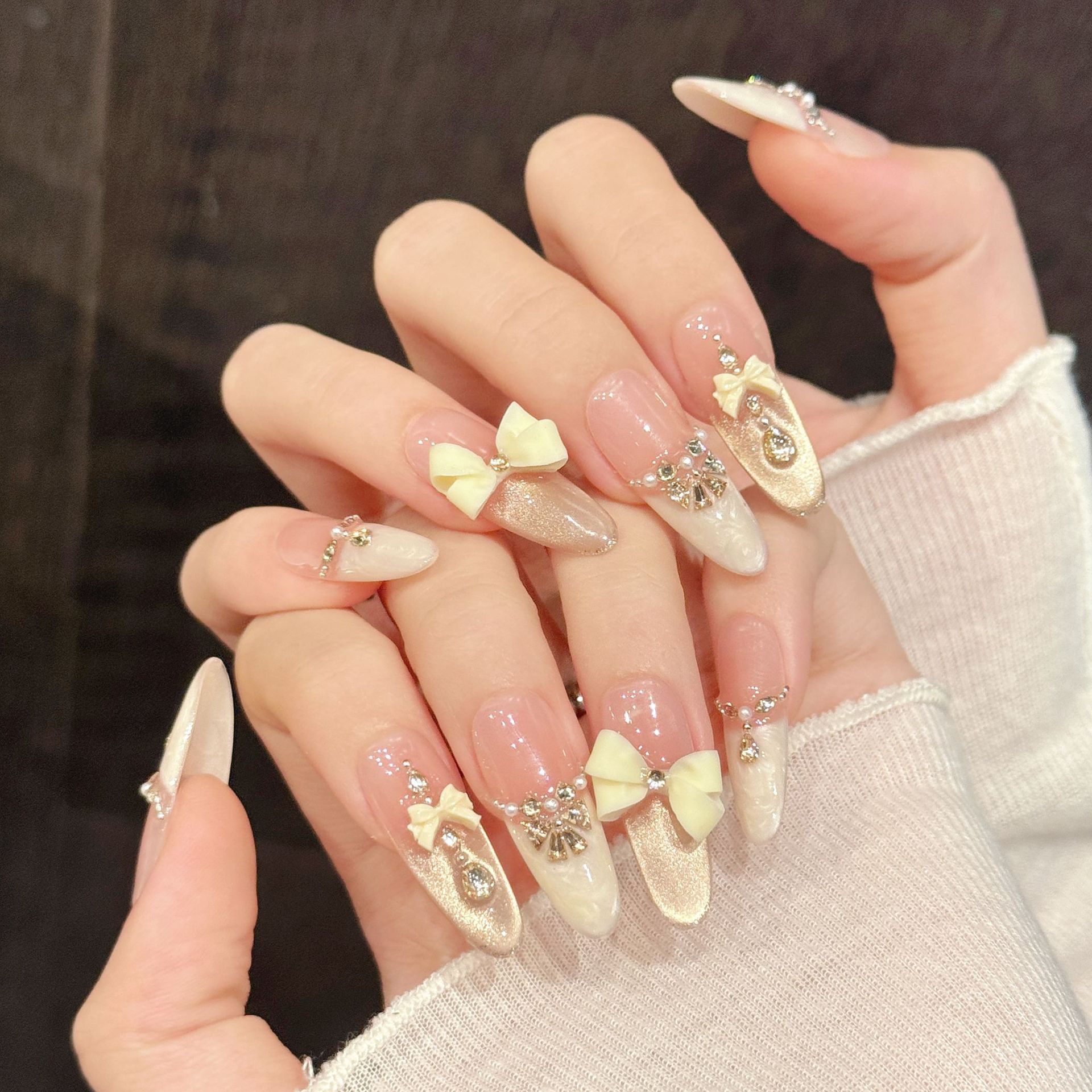 10 pièces presse à la main sur - Nail Art Press On avis et prix