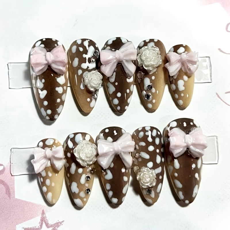 10 faux ongles à presser, moti - Nail Art Press On avis et prix