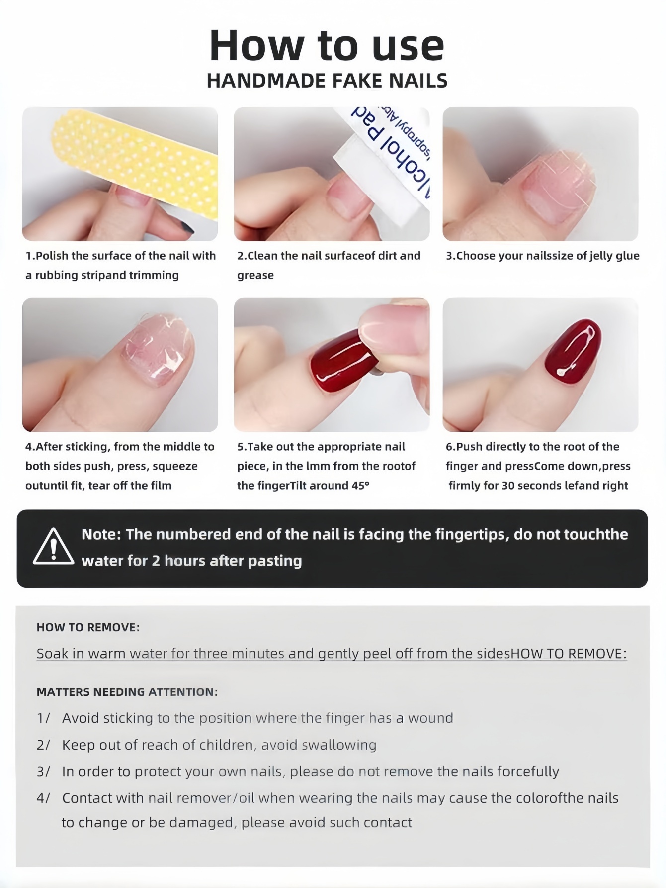 Ensemble de 10 faux ongles réu - Nail Art Press On avis et prix