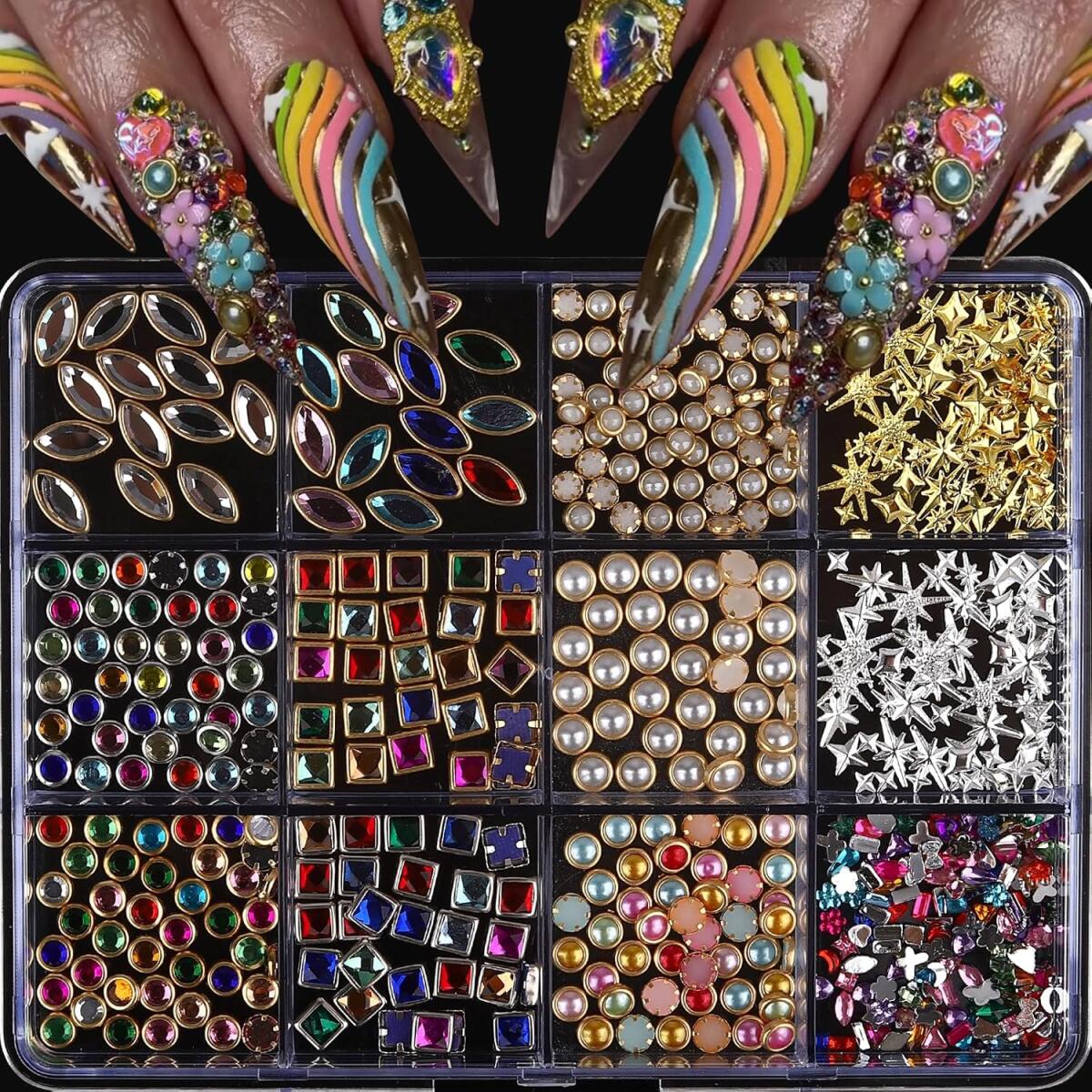 1 Boîte de Strass pour Ongles  - Nail Art Valentines Day avis et prix