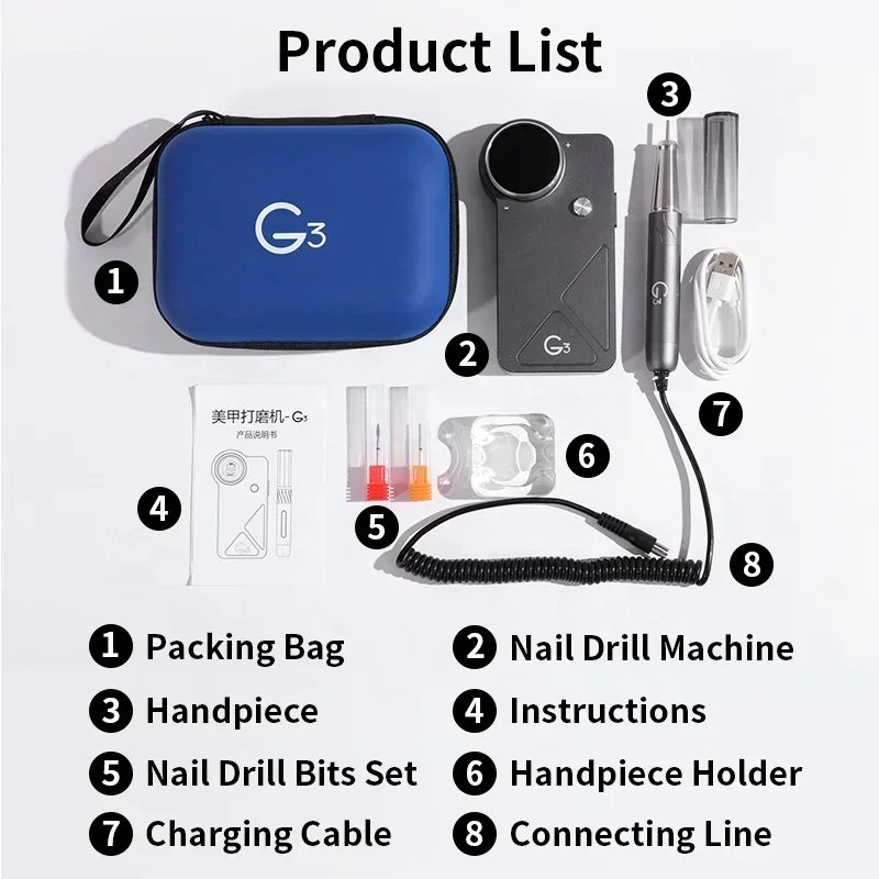 Oxxi UV G3 40000 tr/min moteur - Nail Drill Machine avis et prix