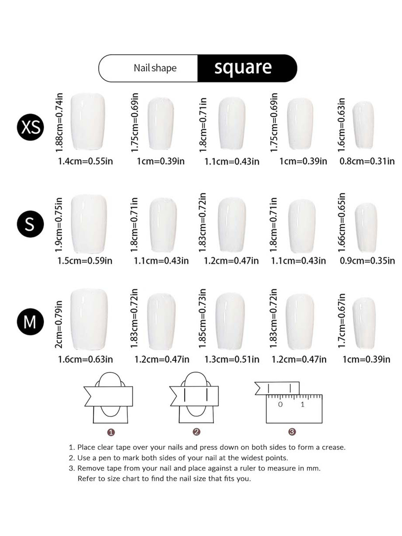10 pièces, faux ongles à press - Nail Art Press On avis et prix